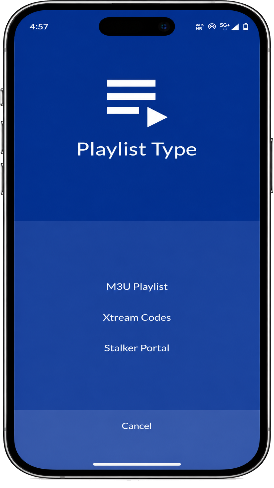 InoxTV Mobile - Home Screen