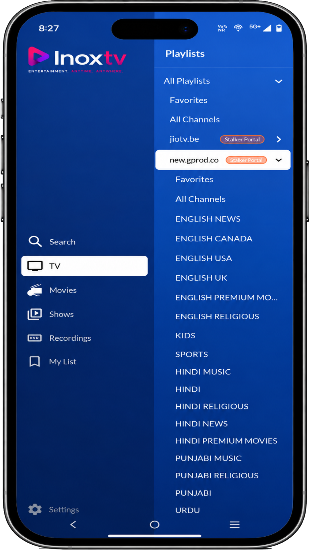 InoxTV Mobile - Movies Library