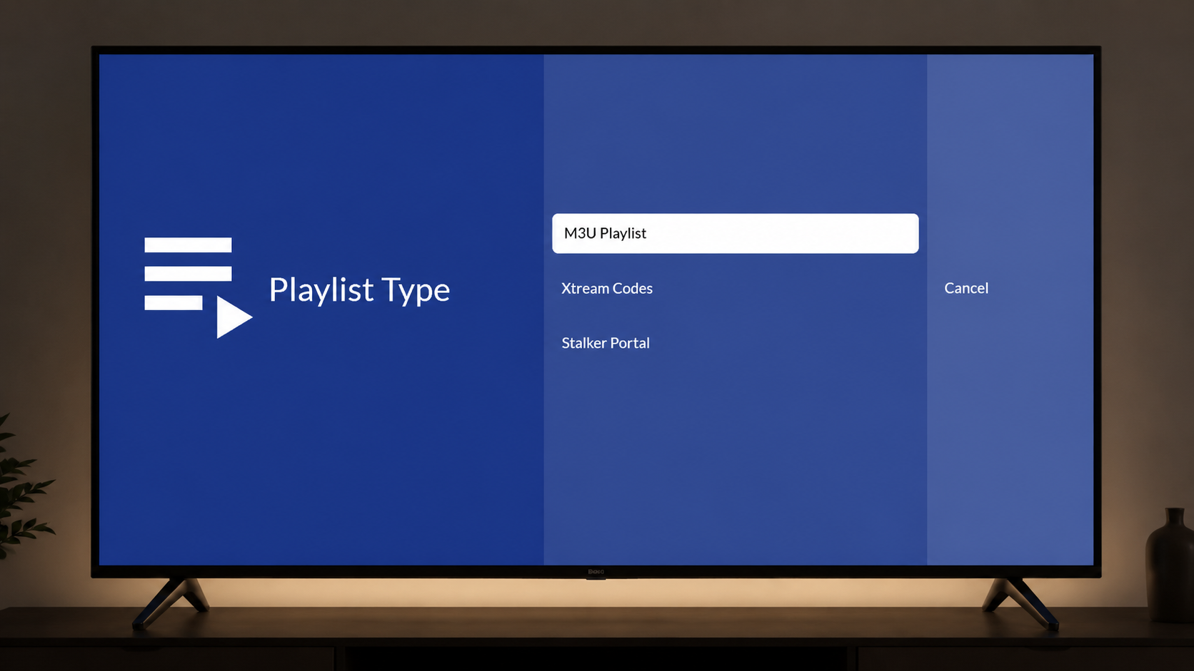 InoxTV TV - Home Screen